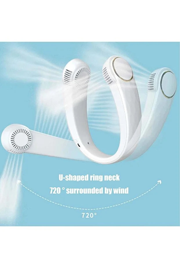 Bladeless Neck Fan — Wearable Portable Cooling | Hands Free 360° Airflow | USB Rechargeable | UAE Dubai Fast Delivery