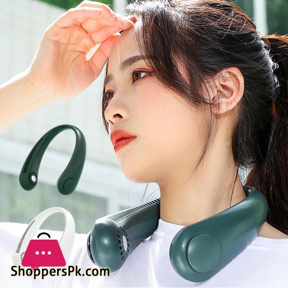 Bladeless Neck Fan — Wearable Portable Cooling | Hands Free 360° Airflow | USB Rechargeable | UAE Dubai Fast Delivery