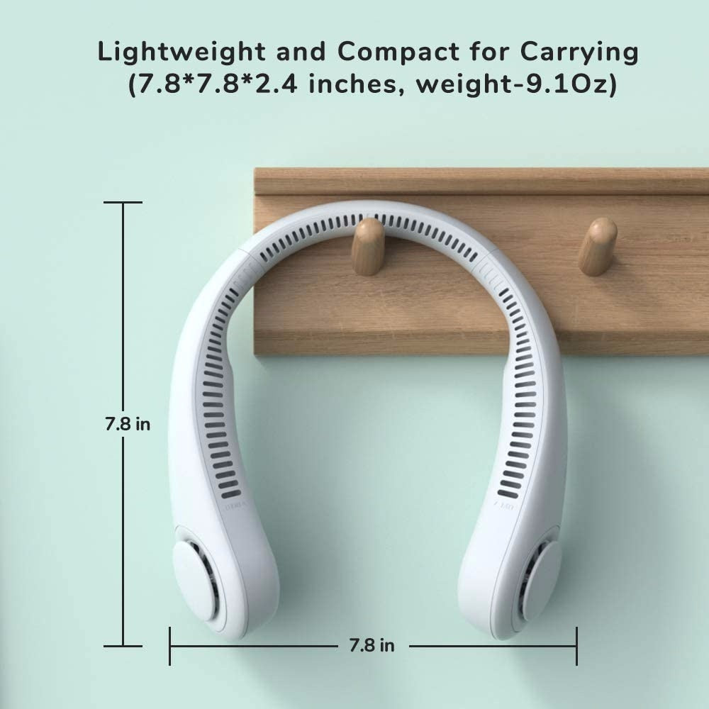Bladeless Neck Fan — Wearable Portable Cooling | Hands Free 360° Airflow | USB Rechargeable | UAE Dubai Fast Delivery